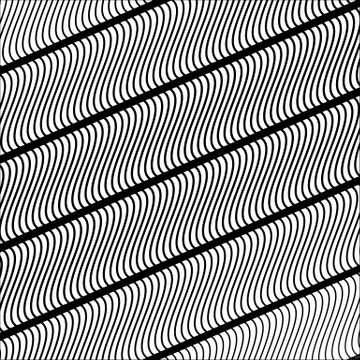 Wavy, undulating lines. Abstract vector 스톡 일러스트