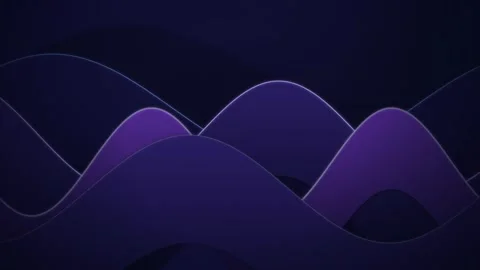 Wavy undulating shapes move in smooth fluid motion across the frame Stock Footage 340831764