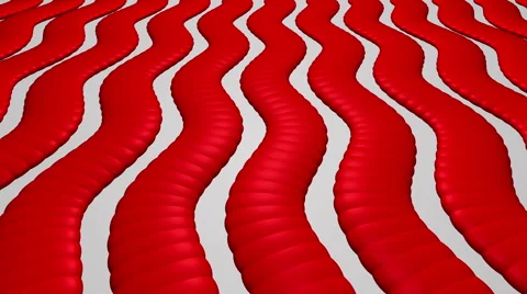 Wavy Vertically Red Stripes Sine. Stock Footage 63985457