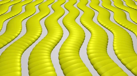 Wavy Vertically Yellow Stripes Sine. Stock Footage 63985533