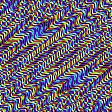 Wavy volume background. Pattern with optical illusion. Wavy volume backgro... Foto stock