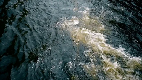 Wavy water Stock Footage 76989159