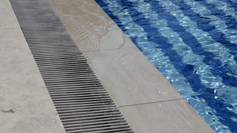 Wavy waters of the swimming pool Stock Footage 246009605
