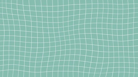 Wavy white grid line pattern on sage green background for modern abstract Stock Footage 345899945