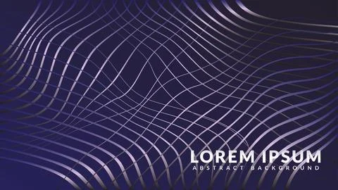 Wavy wire on a dark blue background Stock Illustration