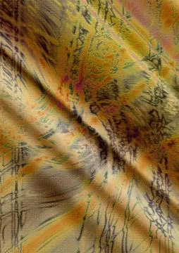 Wavy yellow background with abstract pattern Stock Illustration