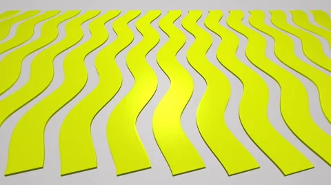 Wavy Yellow Stripes Sine Stock Footage 63973754