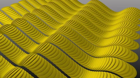 Wavy Yellow Stripes Sine. Stock Footage 63984853