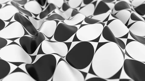 Wavy Zebra Background with circles Stock Footage 151832634