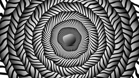 Wavy Zig-Zag Radial Lines Stock Footage 311936741