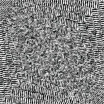 Wavy, zigzag distorted lines pattern. Vector Stock Illustration