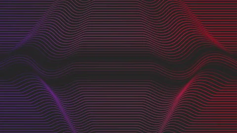 Wavy zigzag intricate red and purple line pattern Stock Footage 253955067