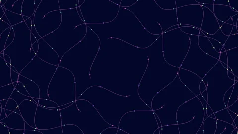 Wavy zigzag line pattern on dark background Stock Footage 303195335