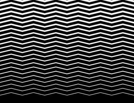 Wavy (zigzag) lines pattern. Horizontally seamlessly repeatable. Illustrazione stock