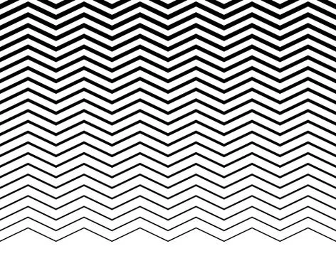 Wavy (zigzag) lines pattern. Horizontally seamlessly repeatable. Stock Illustration