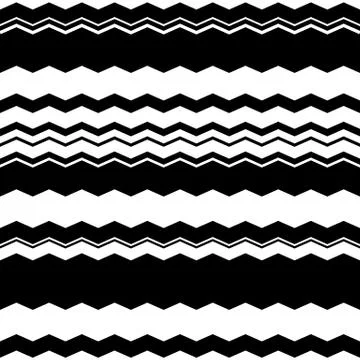 Wavy (zigzag) lines repeatable pattern Illustrazione stock