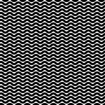 Wavy zigzag lines seamless pattern. Distorted lines texture. Stock Illustration