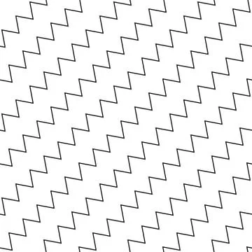 Wavy, zigzag parallel lines repeatable pattern イラスト素材