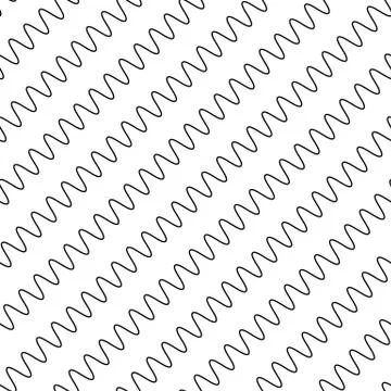 Wavy, zigzag parallel lines repeatable pattern 스톡 일러스트