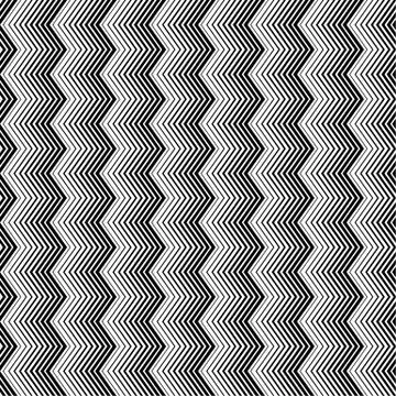 Wavy zigzag vertical lines seamless pattern. Seamlessly repeatable background. Stock Illustration