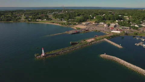 Wawatam Lighthouse 스톡 동영상 222392442