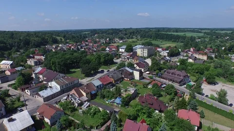 Wąwolnica, aerial view Stock Footage 85612846