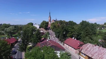 Wąwolnica, aerial view Stock Footage 85612982