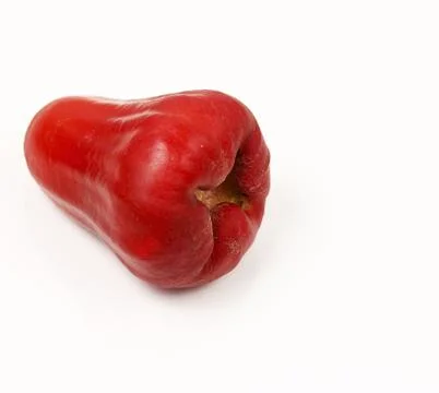Wax apple on a white background Stock Photos