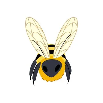 Wax bee cartoon vector illustration 스톡 일러스트
