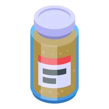 Wax bottle icon isometric vector. Aroma spa 스톡 일러스트