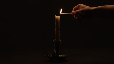 Wax candle Stock Footage 103368226