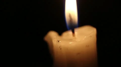 Wax candle (macro shot) Video stock 11484523