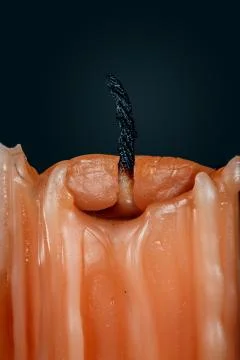 Wax candle. Stock Photos