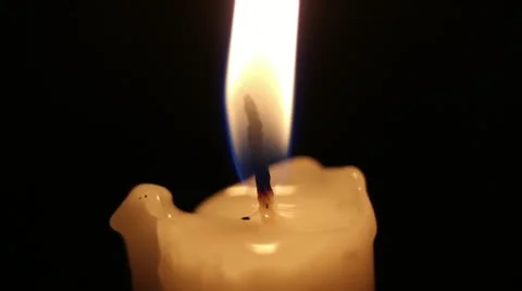 Wax candle put out Stock Footage 11483485