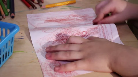 Wax crayons to draw Stock Footage 36042026