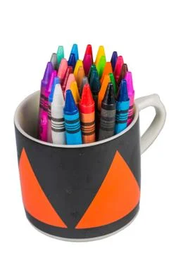 Wax crayons Stock Photos