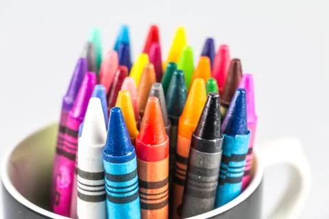 Wax crayons Stock Photos