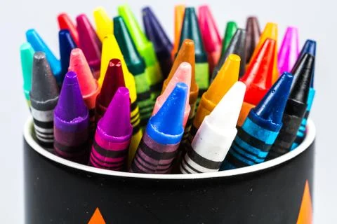 Wax crayons Stock Photos