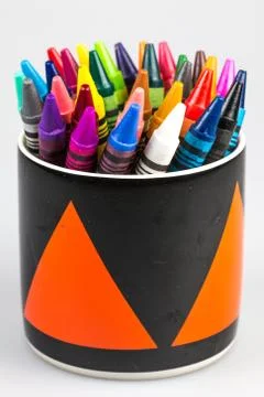 Wax crayons Stock Photos