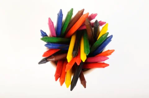 Wax crayons Stock Photos