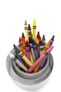 Wax crayons Stock Photos