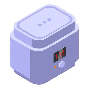 Wax device icon isometric vector. Fire candle イラスト素材