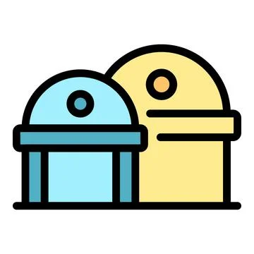 Wax factory icon vector flat Illustrazione stock