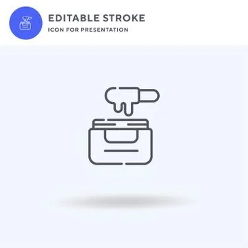 Wax icon vector, filled flat sign, solid pictogram isolated on white, logo Stock Illustration