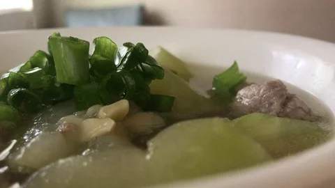 Wax Melon Soup (Trolarch) Stock Footage 80439985