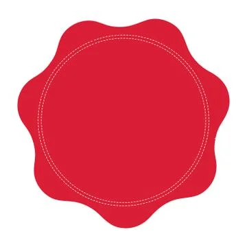 Wax Seal flat icon Stock Illustration
