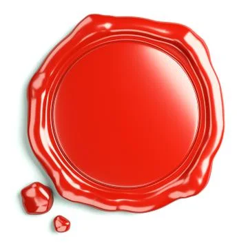 Wax seal of guarantee Stock Illustration