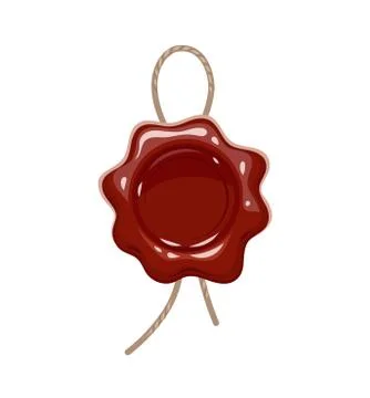 Wax seal. Stock Illustration