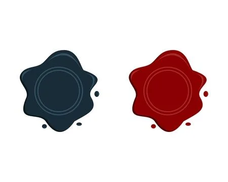 Wax Seal Stamp Icon Vector Logo Template Illustration Design Stock Illustration