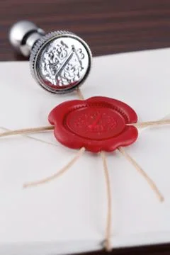 Wax sealed Foto stock